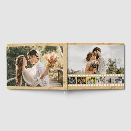 Livre D'or Huit Photo Collage Film Inspirer Gold Foil Couple (Complet)
