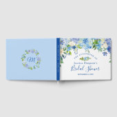 Livre D'or Hydrangea Bleu Clair Floral Greenery Shower de Mar (Complet)