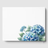 Livre D'or Hydrangea Bleue Charmante (Verso)