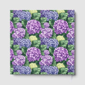 Livre D'or Hydrangea Fleur Romantique Violet (Verso)