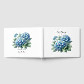 Livre D'or Hydrangeas Bleus Élégants (Complet)