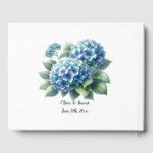 Livre D'or Hydrangeas Bleus Élégants (Verso)
