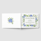 Livre D'or Hydrangeas bleus pour le 85e anniversaire (Complet)
