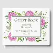 Livre D'or Hydrangeas roses 50 ans (Recto)