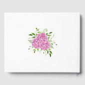 Livre D'or Hydrangeas roses pour 70e anniversaire (Verso)