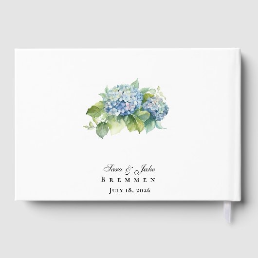 Livre D'or Hydrangeas Wedding (Verso)