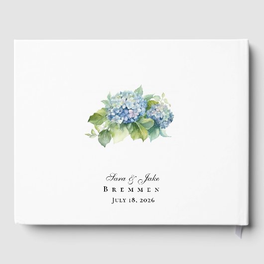 Livre D'or Hydrangeas Wedding (Verso)