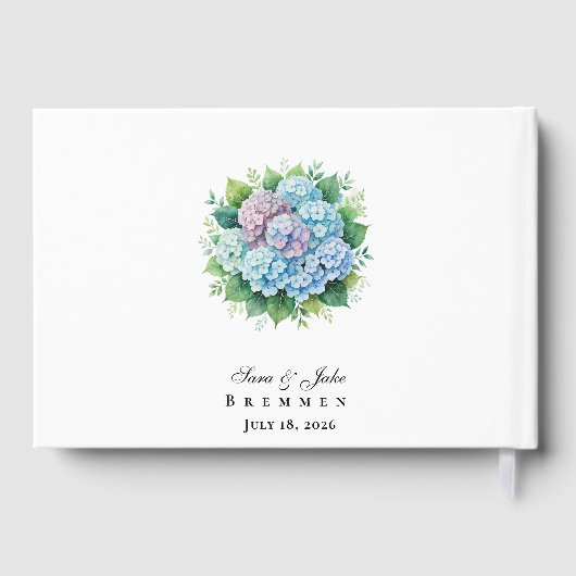 Livre D'or Hydrangeas Wedding (Verso)