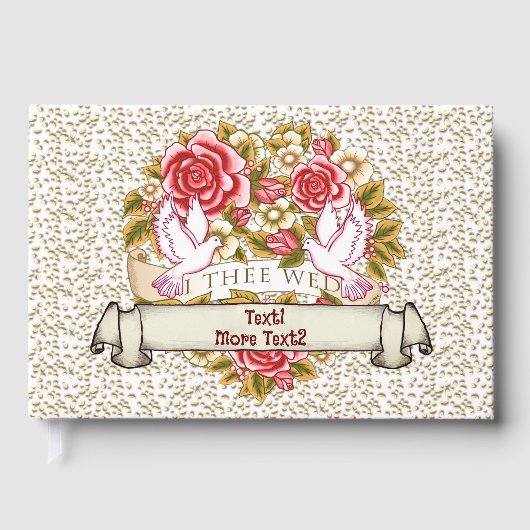 Livre D'or I The Wed Mariage Guest Book (Recto)