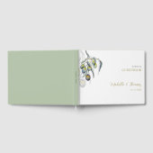 Livre D'or Illustration de l'élégante aquarelle d'olive (Complet)