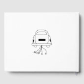 Livre D'or Illustrations à main noire Doodles Mariage (Verso)