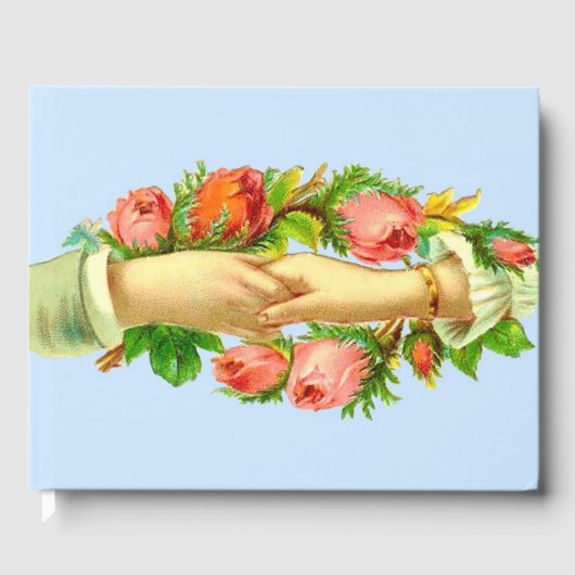 Livre D'or Impression de mains entrelacées victoriennes (Recto)