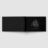 Livre D'or "In Love Memory" Script Police Keepsaké Funeral (Complet)
