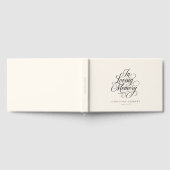 Livre D'or "In Love Memory" Script Police Keepsaké Funeral (Complet)