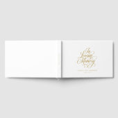 Livre D'or "In Love Memory" Script Police Keepsaké Funeral (Complet)