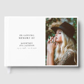 Livre D'or In Loving Memory Custom Photo (Recto)