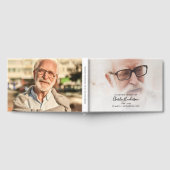 Livre D'or In Loving Memory Elegant Script 2-Photo Guest Book (Complet)