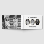 Livre D'or In Loving Memory Elegant Script 4-Photo Guest Book (Complet)