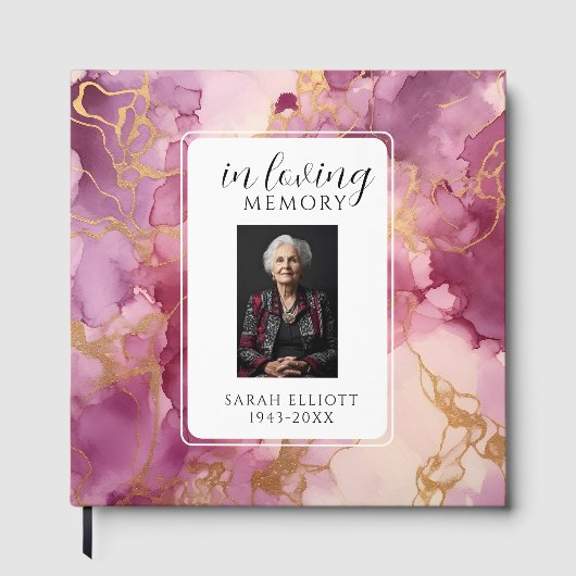 Livre D'or In Loving Memory Foam Board with Photo | Personali (Recto)