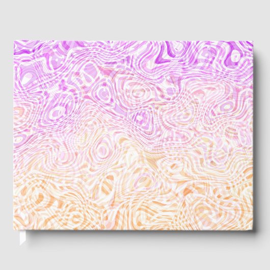 Livre D'or Indicateur Trippy Squiggly Boho Abstrait Trixic Pr (Recto)
