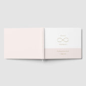 Livre D'or Infinity Love Monogramme Blanc Blush Élégant Maria (Complet)