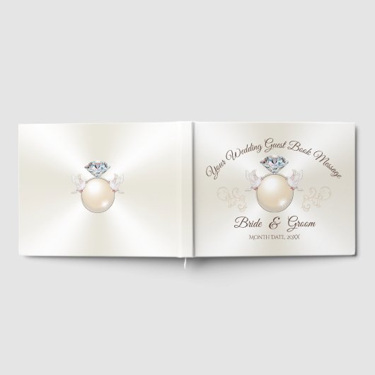 Livre D'or Inséparable personnalisé Élégant Mariage Livres d' (Complet)