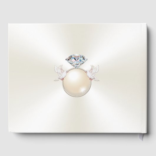 Livre D'or Inséparable personnalisé Élégant Mariage Livres d' (Verso)