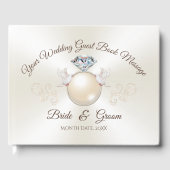 Livre D'or Inséparable personnalisé Élégant Mariage Livres d' (Recto)