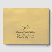 Livre D'or Inséparables de l'Anniversaire d'or (Verso)