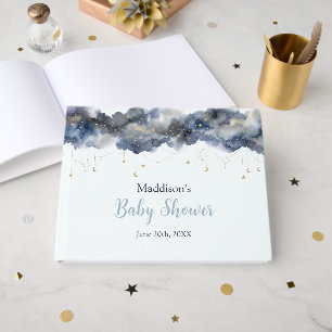Livre D'or Invité à la Baby Shower Bébé Nuage Aquarelle de la