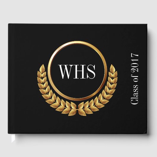 Livre D'or Invité Monogramme, Mémoire, Annuaire (Recto)