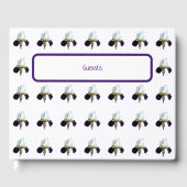 Livre d'or Iris Violet et Blanc (Recto)