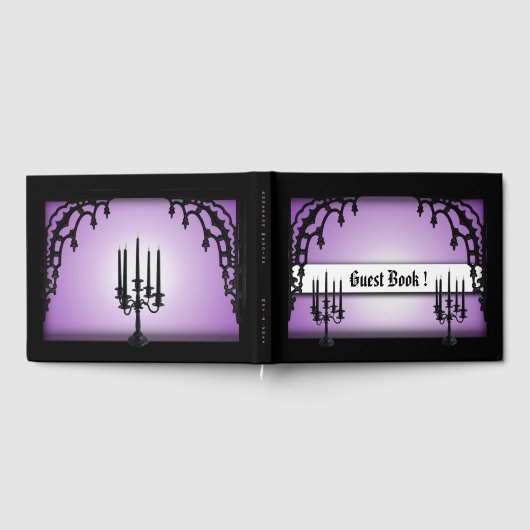 Livre D'or Iron Gates Purple Gothic Guest Book (Complet)