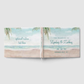 Livre D'or Island Breeze Plage Peinte Scène Mariage tropical (Complet)