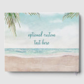 Livre D'or Island Breeze Plage Peinte Scène Mariage tropical (Verso)