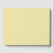 Livre D'or Island Citrus Yellow Wedding Guest Book (Verso)