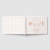 Livre D'or It's a Boy! Cute Brown Gingham Baby Shower (Complet)