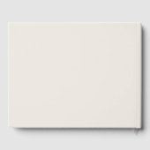 Livre D'or Ivory Elegant Moderne Simple Script Mariage photo (Verso)