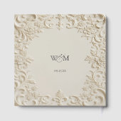 Livre D'or Ivory Floral Elegant Classic Wedding (Verso)