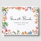 Livre D'or Jardin Boho de Mariage Fleur sauvage (Recto)