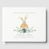 Livre D'or Jardin de lapin Jaune Baby shower de feuillage Suc (Recto)