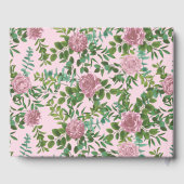 Livre D'or Jardin de roses roses mariage de printemps (Verso)