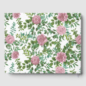 Livre D'or Jardin de roses roses mariage de printemps (Verso)