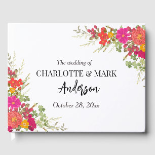 Livre D'or Jardin Floral d'été mariage Fleur sauvage
