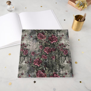 Livre D'or Jardin gothique victorien Rose Motif