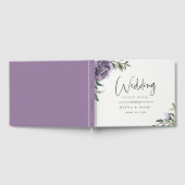 Livre D'or Jardin moderne violet Mariage floral (Complet)