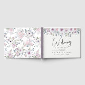 Livre D'or Jardin moderne violet Mariage floral (Complet)