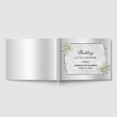 Livre D'or Jeu floral classique, Mariage encadré d'argent (Complet)