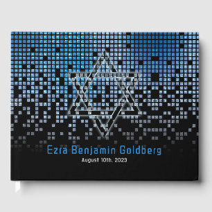 Livre D'or Jeu vidéo noir bleu Gamer Bar Mitzvah