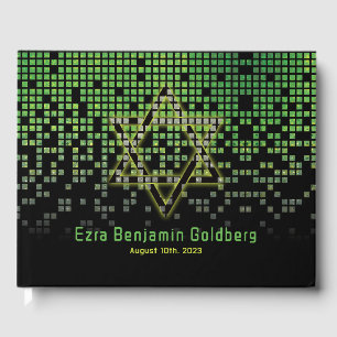 Livre D'or Jeu vidéo noir vert Gamer Bar Mitzvah